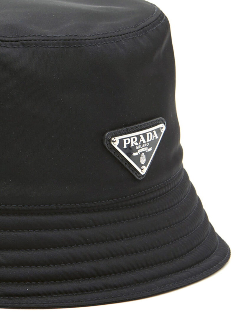 Re-nylon bucket hat Man PRADA Black