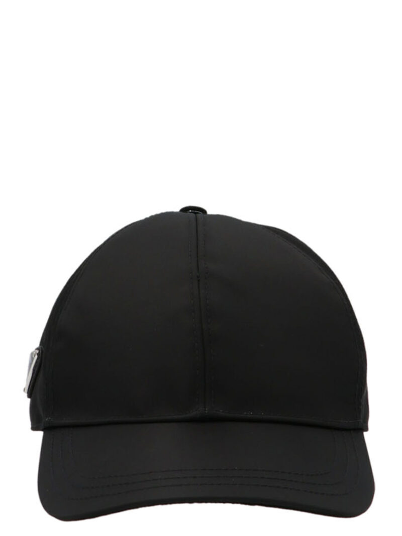 Re-nylon logo cap PRADA Black