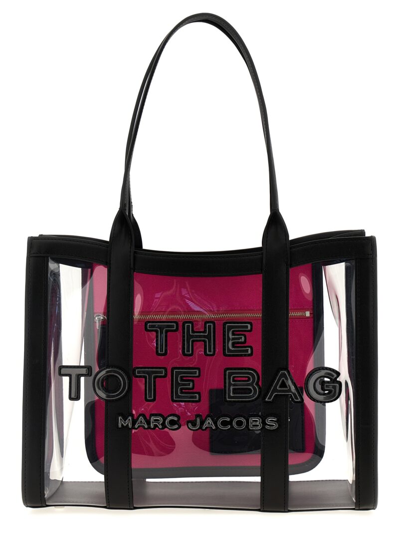 'The Clear Medium Tote Bag' shopping bag MARC JACOBS Black