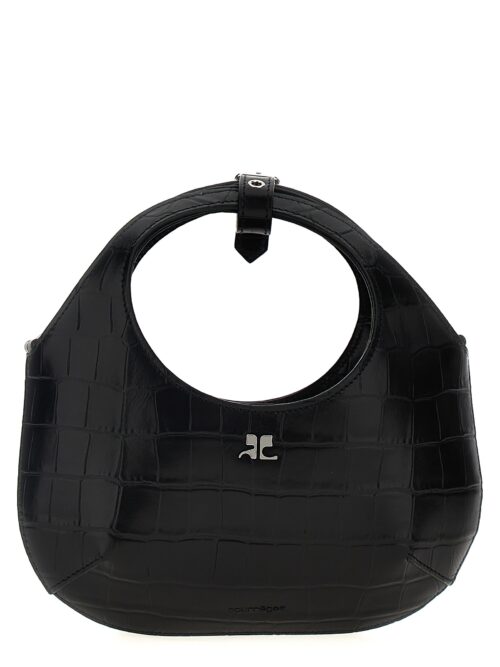 'Mini Holy Croc Stamped Bag' handbag COURREGES Black