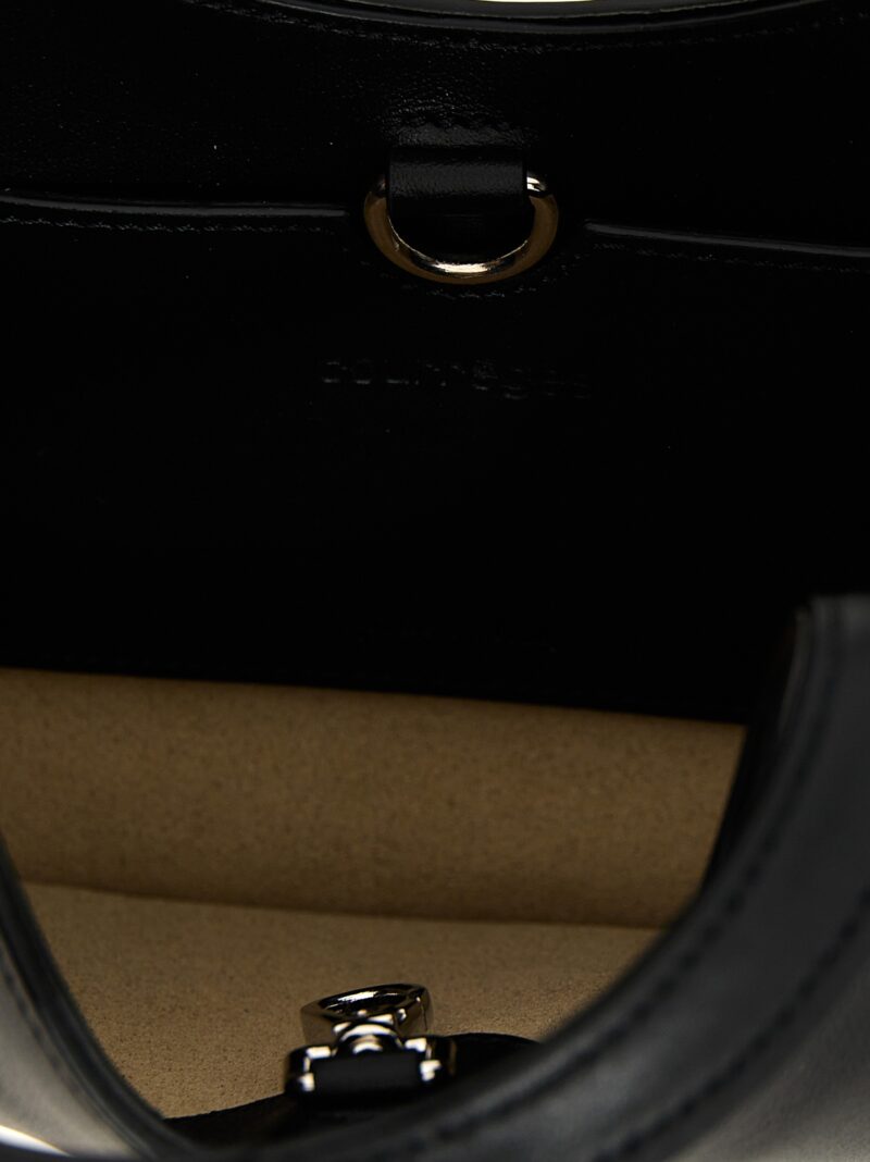 'Mini Holy Leather Bag' handbag 100% calfskin leather COURREGES Black