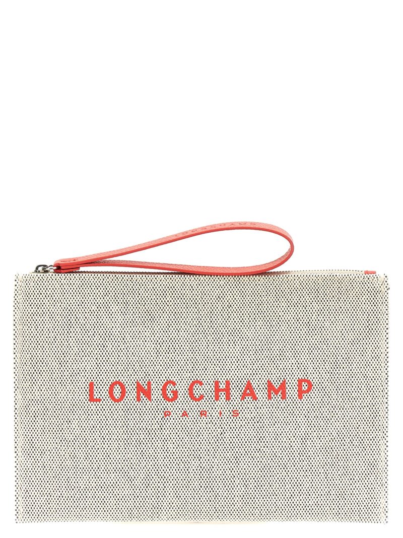 'Roseau' clutch LONGCHAMP Beige