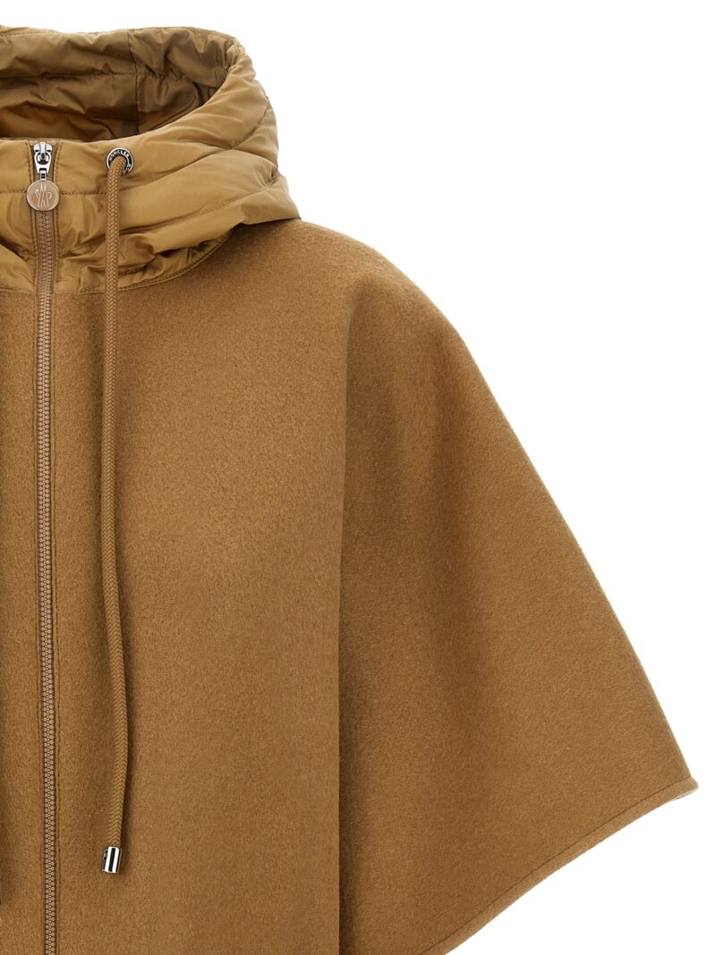 Hooded cape Woman MONCLER Beige