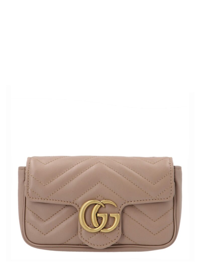 'GG Marmont Mini' crossbody bag GUCCI Pink