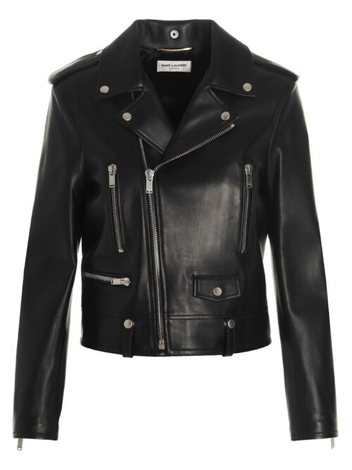 'Motorcycle' biker jacket SAINT LAURENT Black