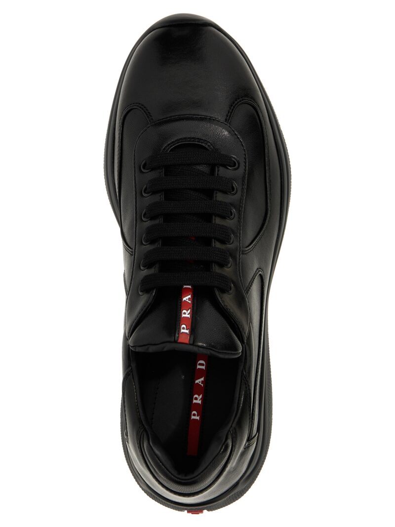 'Prada America's Cup' sneakers 100% lamb leather (Ovis aries) PRADA Black