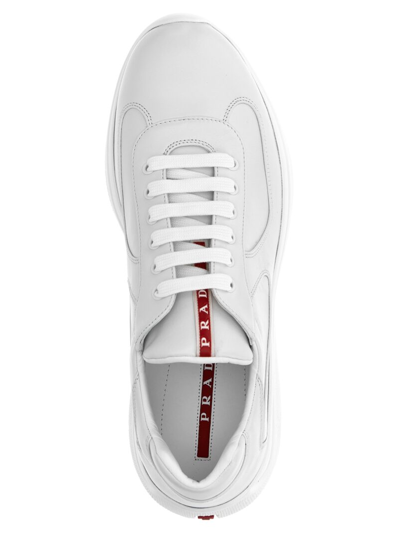 'Prada America's Cup' sneakers 100% lamb leather (Ovis aries) PRADA White