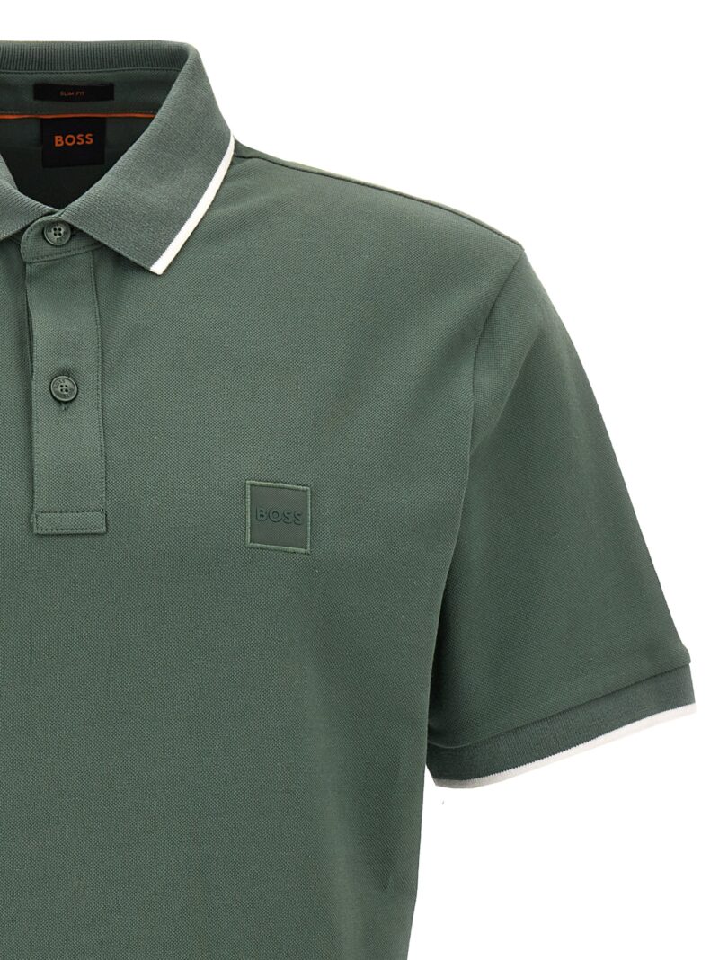 'Passertip' polo shirt Man HUGO BOSS Green