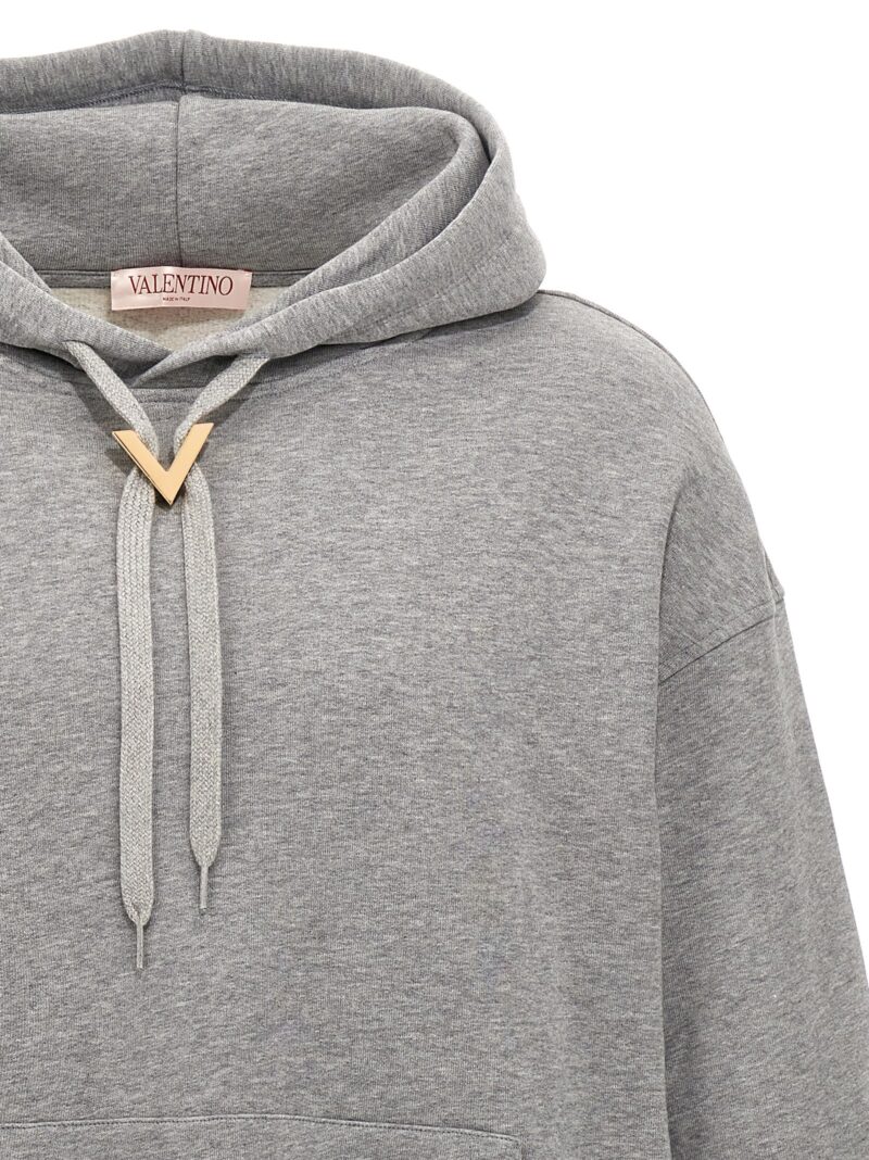 Valentino 'V Detail' hoodie Woman VALENTINO GARAVANI Gray