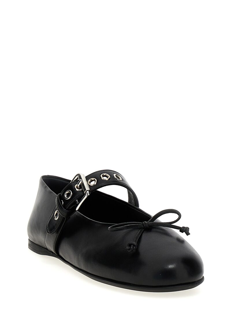 Buckle and bow ballet flats 5F210EF005070F0002 MIU MIU Black