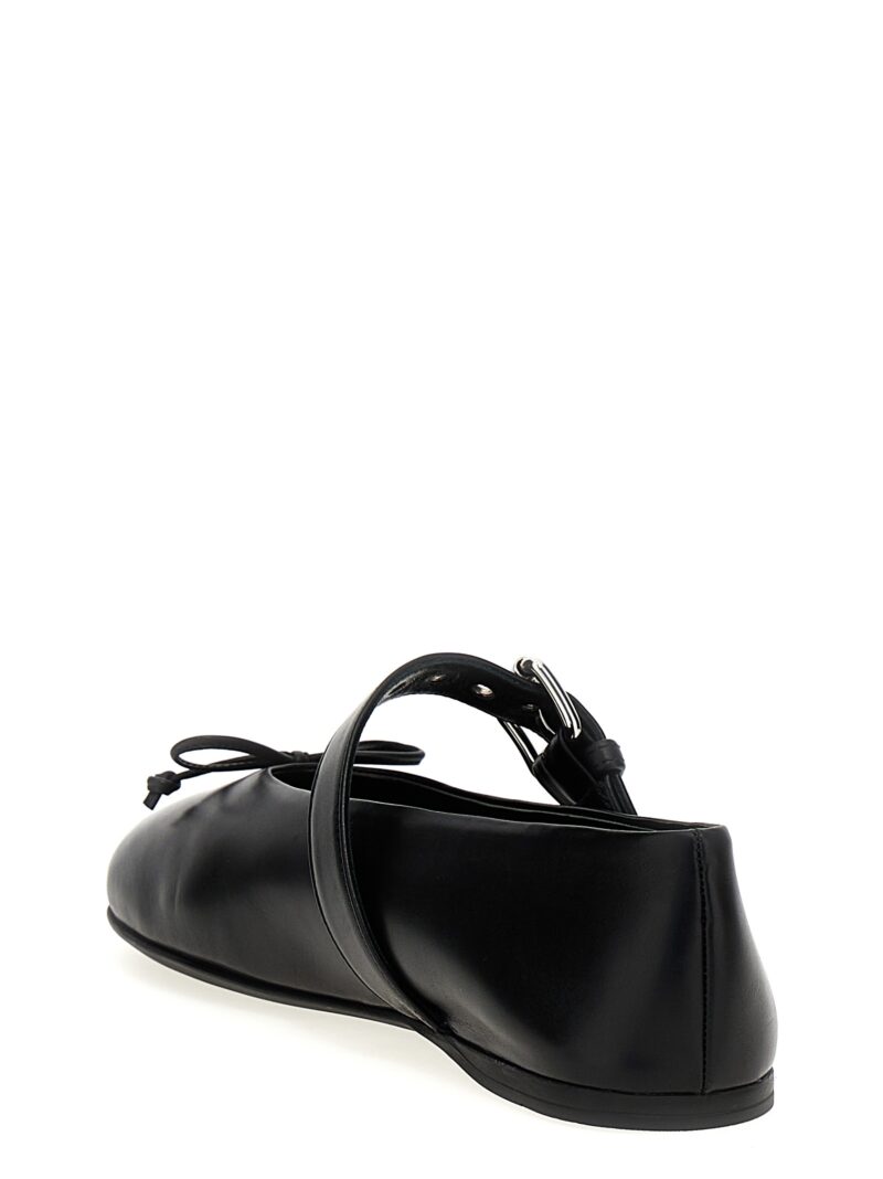 Buckle and bow ballet flats Woman MIU MIU Black