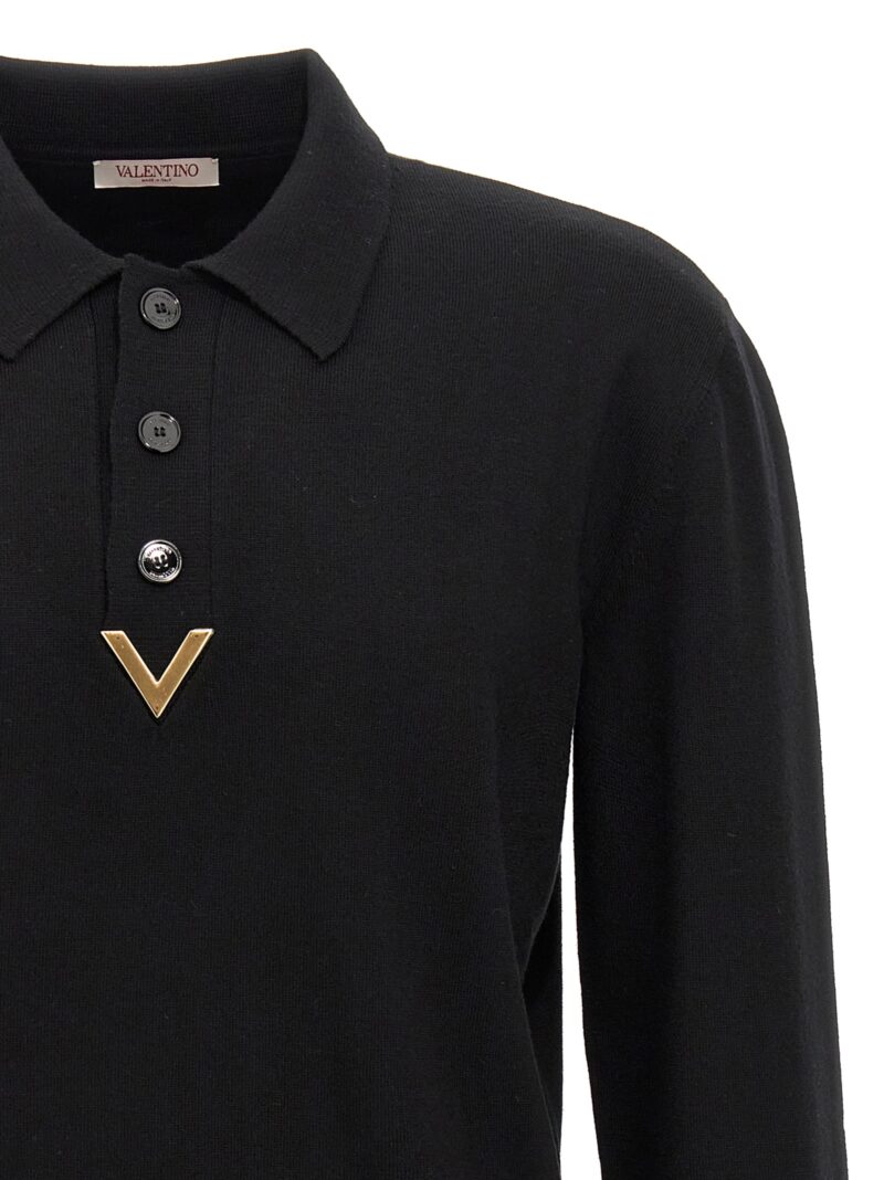 Polo Valentino 'V Detail' Man VALENTINO GARAVANI Black