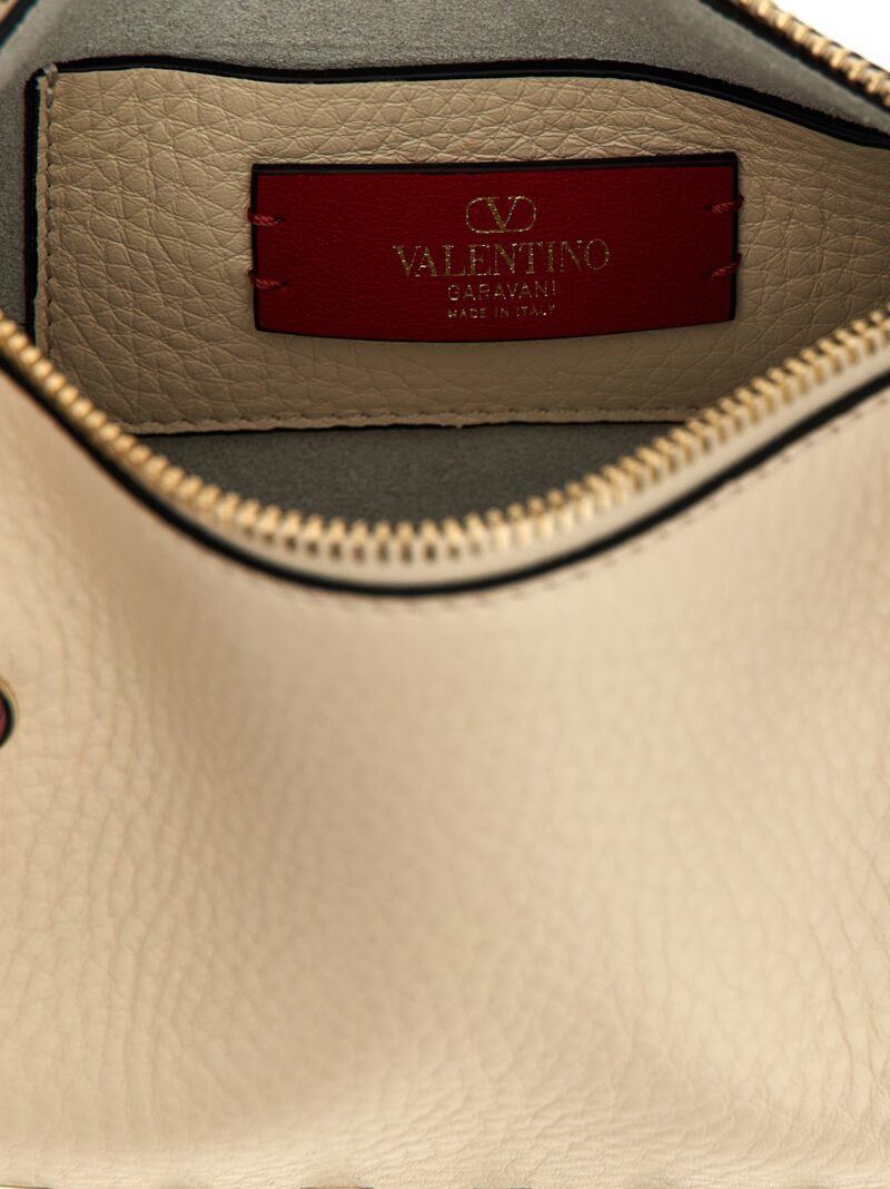 Valentino Garavani 'Rockstud Small' shoulder bag 100% calfskin leather (Bos Taurus) VALENTINO GARAVANI White