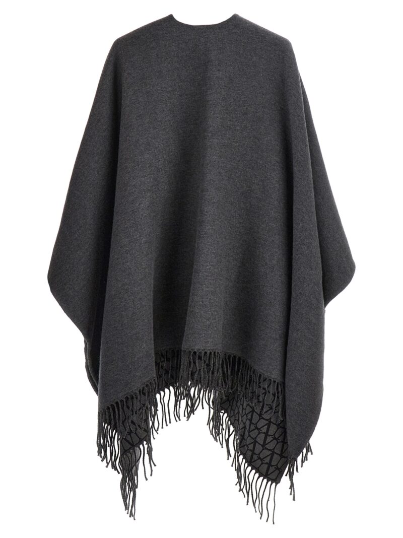 Valentino 'Toile Iconographe' reversible cape Woman VALENTINO GARAVANI Gray