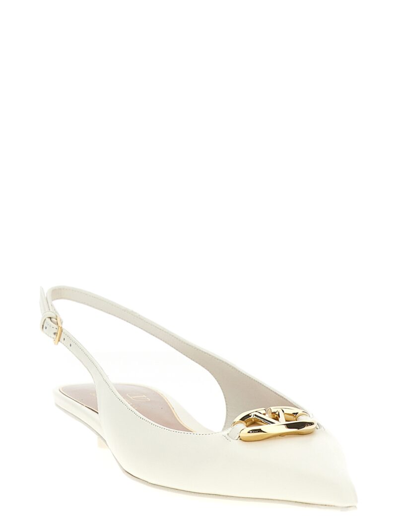 Valentino Garavani 'VLogo' slingback 5W2S0IY1EEY098 VALENTINO GARAVANI White