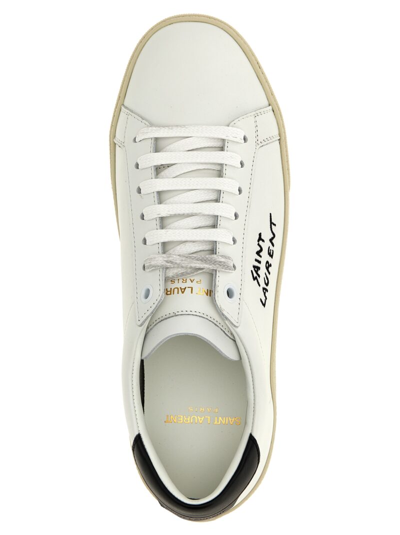 'Court SL/06' sneakers 100% calfskin leather SAINT LAURENT White/Black