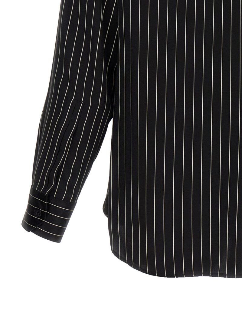 Striped shirt 100% silk SAINT LAURENT White/Black