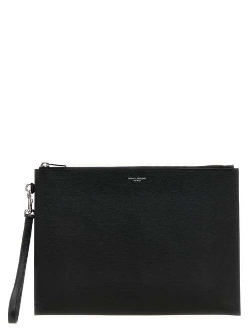 Logo I-Pad holder SAINT LAURENT Black