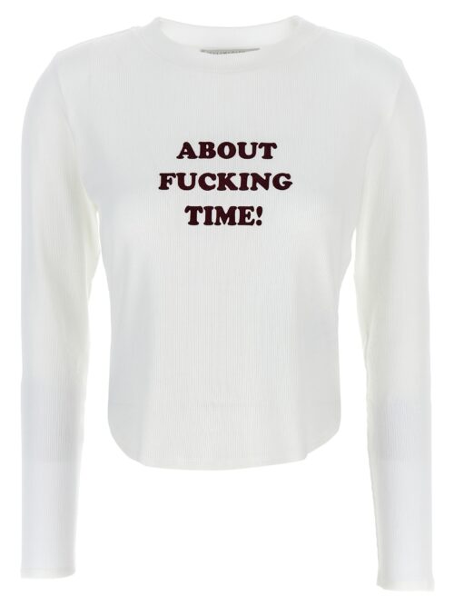 'About F* Time' T-shirt STELLA MCCARTNEY White