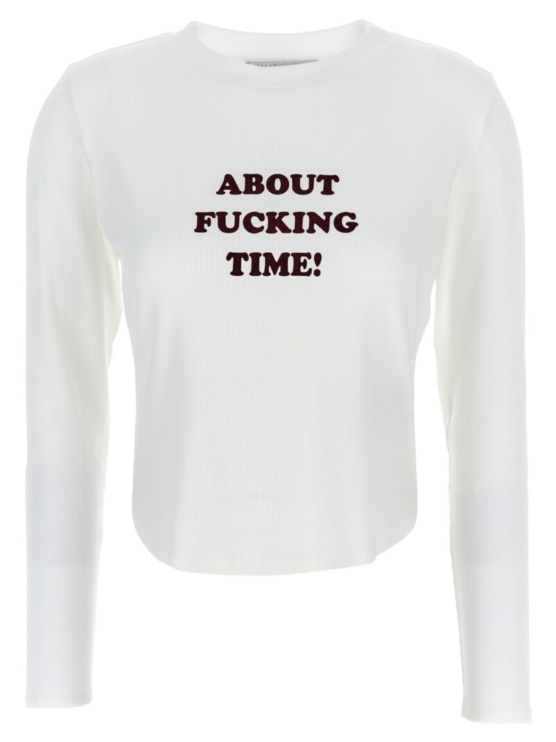 'About F* Time' T-shirt STELLA MCCARTNEY White