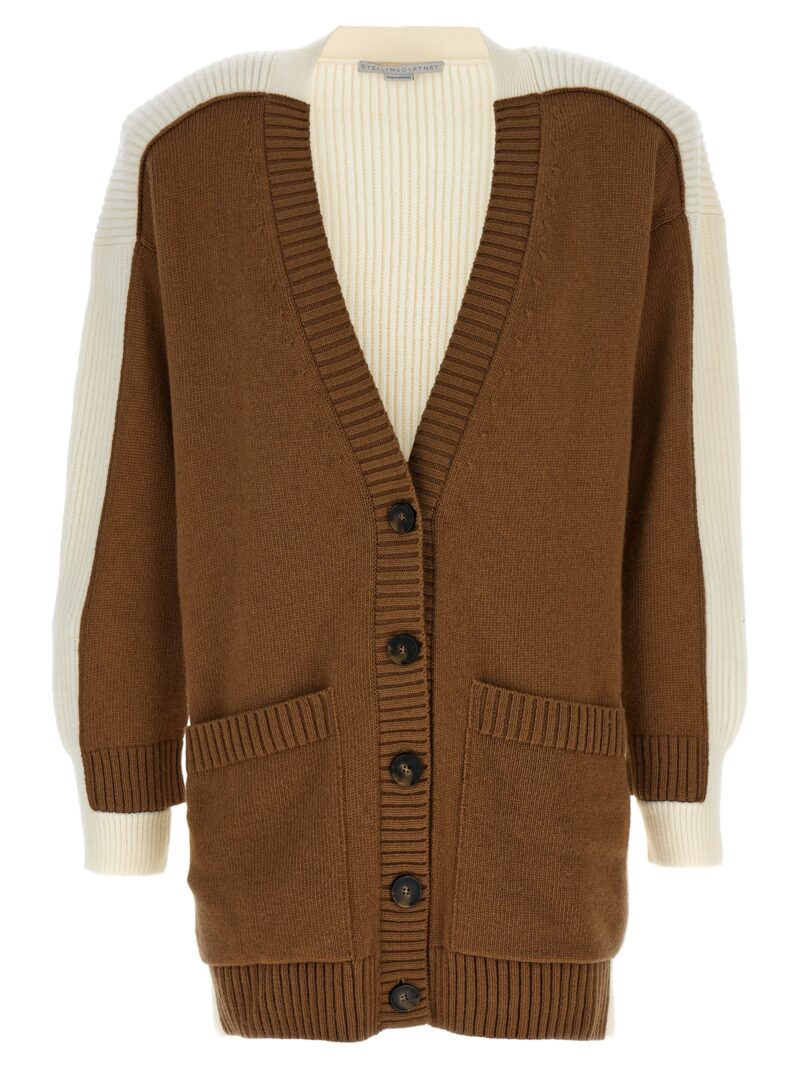 Two-tone cardigan STELLA MCCARTNEY Beige