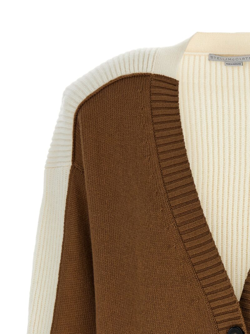 Two-tone cardigan Woman STELLA MCCARTNEY Beige