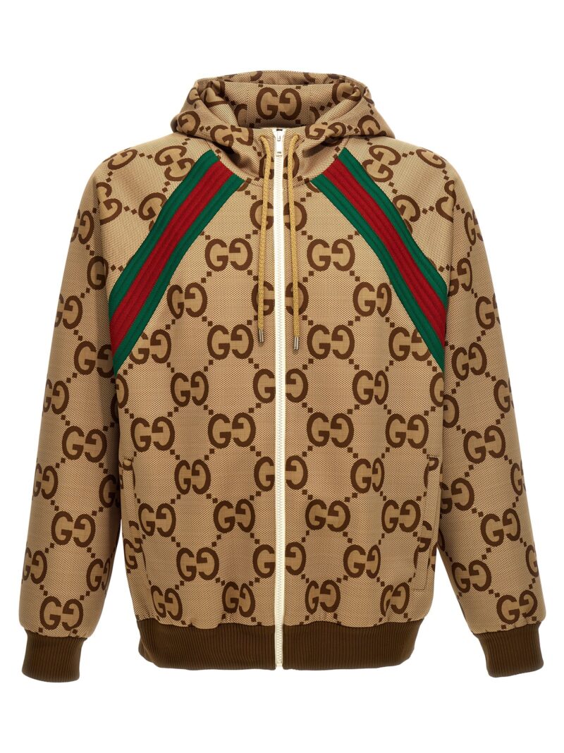 'Jumbo GG' hoodie GUCCI Beige