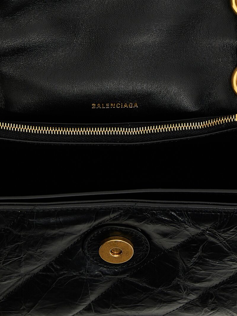 'Crush' small shoulder bag 100% calf leather (Bos Taurus) BALENCIAGA Black