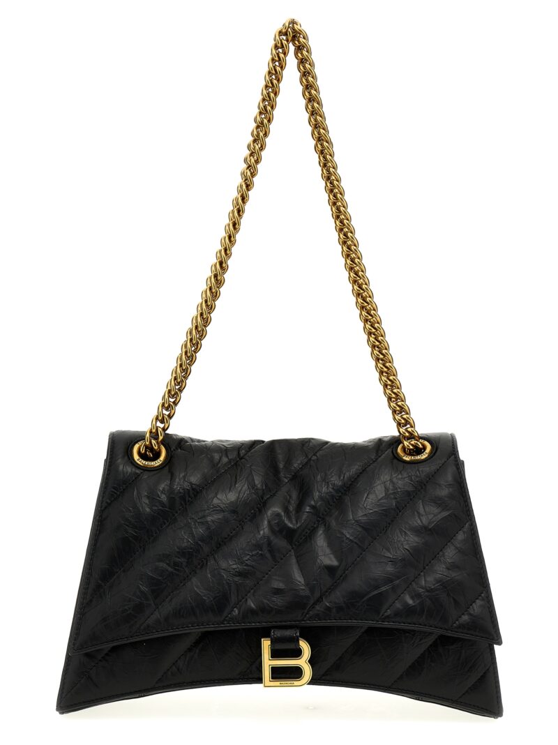 'Crush' midi shoulder bag BALENCIAGA Black