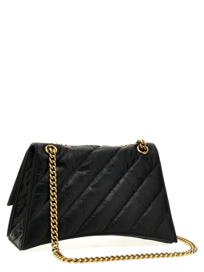 'Crush' midi shoulder bag 716393210J11000 BALENCIAGA Black