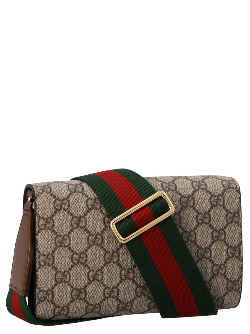 'Gucci Horsebit 1955' mini crossbody bag Woman GUCCI Beige