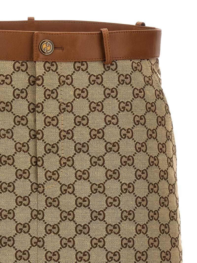 'GG' skirt Woman GUCCI Beige