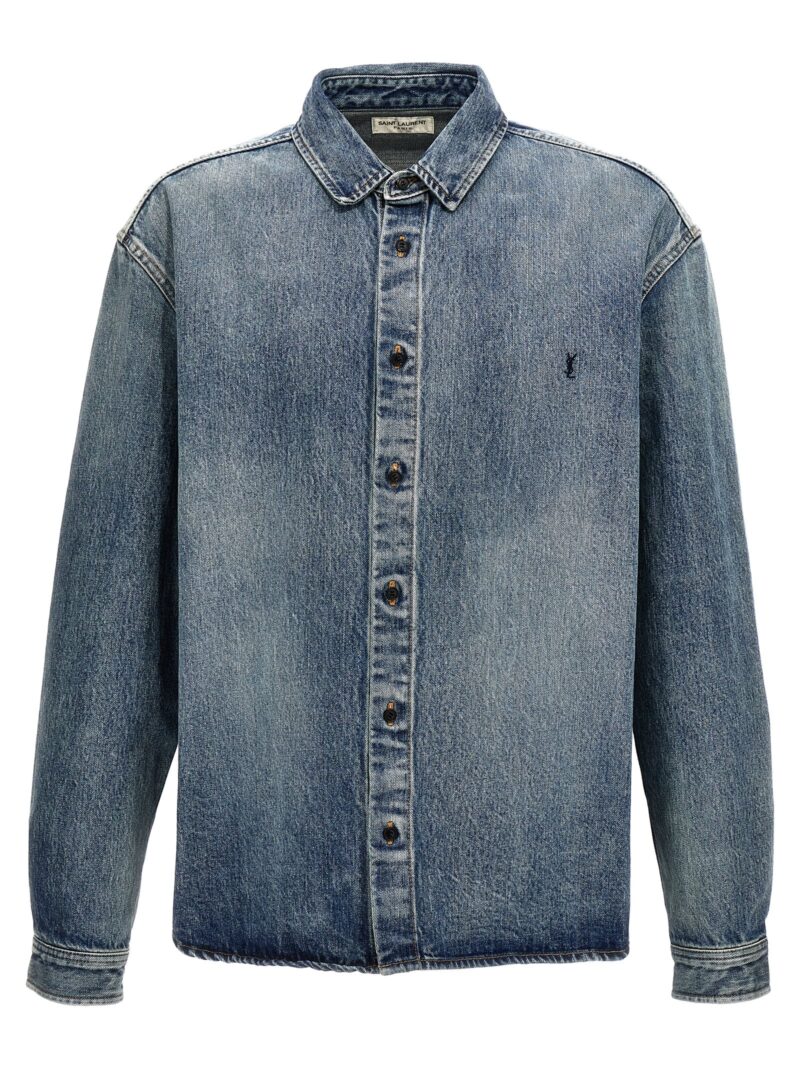 Denim shirt SAINT LAURENT Blue