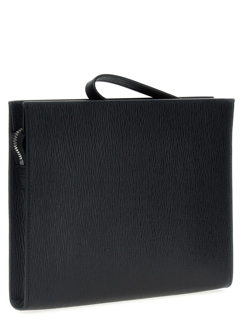 'Gancini' clutch 753413NERO FERRAGAMO Black