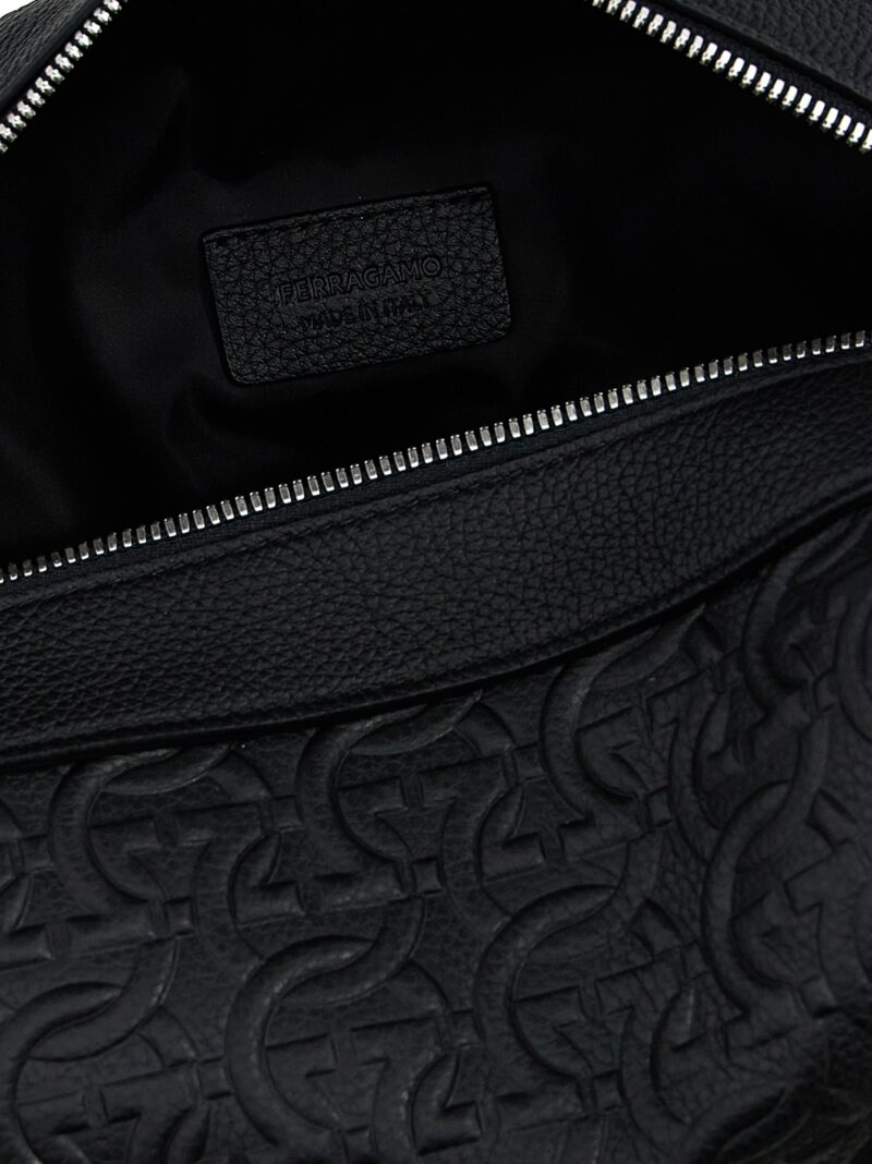 Beauty 'Gancini' 100% calfskin leather (Bos Taurus) FERRAGAMO Black