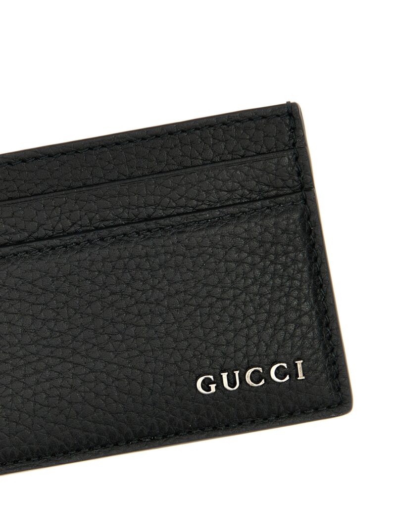 Logo card holder Man GUCCI Black