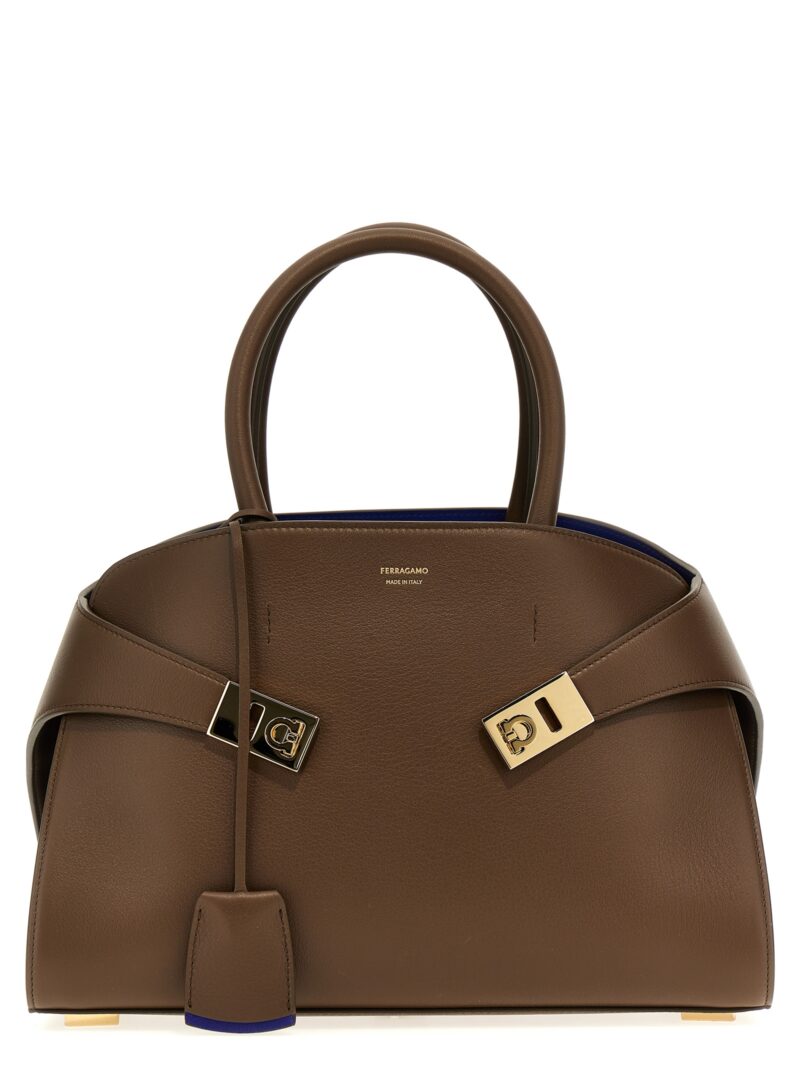 'Hug (S)' handbag FERRAGAMO Brown