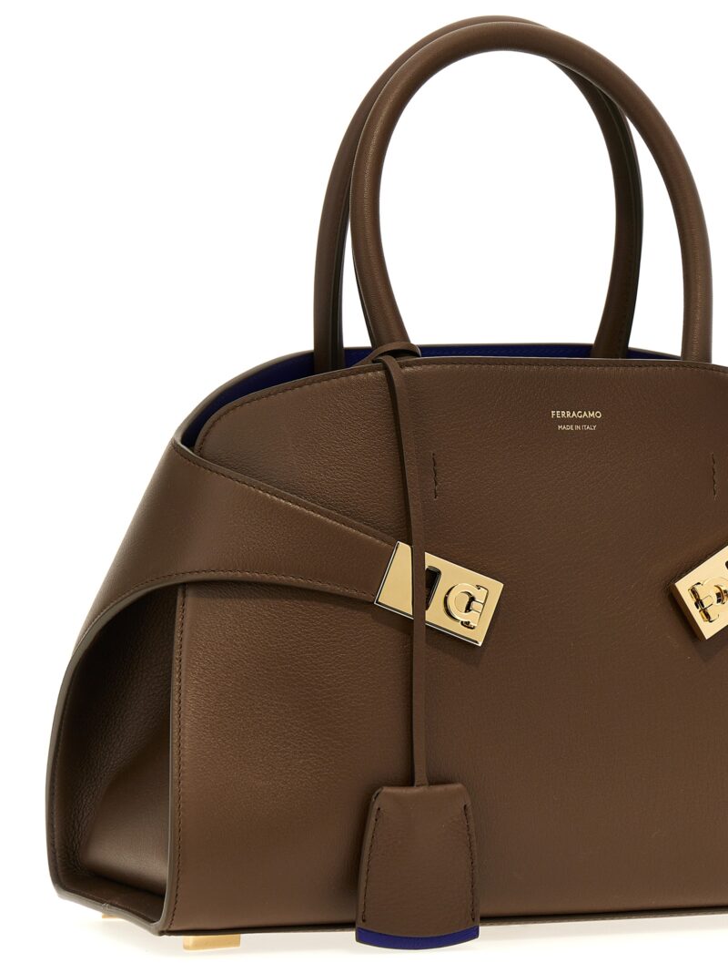 'Hug (S)' handbag Woman FERRAGAMO Brown