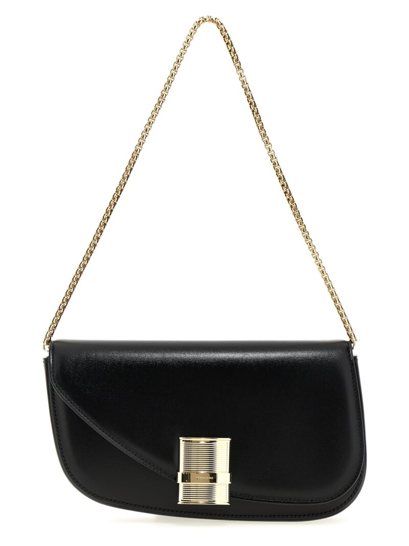 'Fiamma XS' crossbody bag FERRAGAMO Black