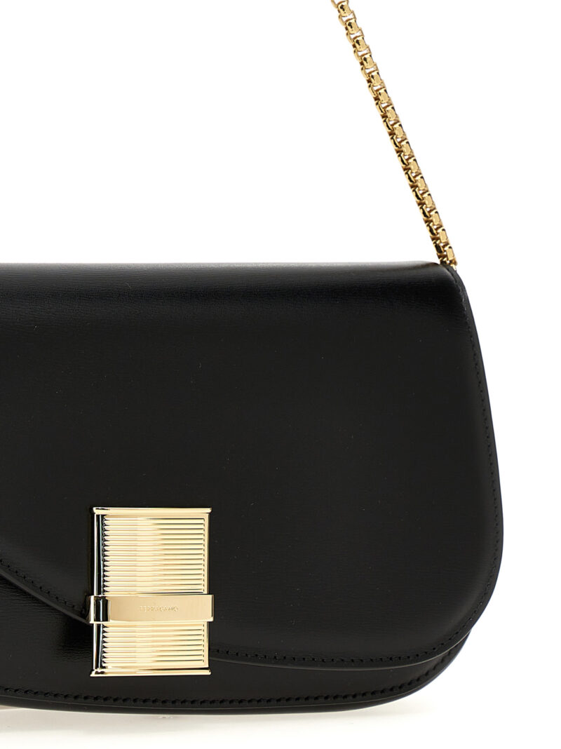 'Fiamma XS' crossbody bag Woman FERRAGAMO Black