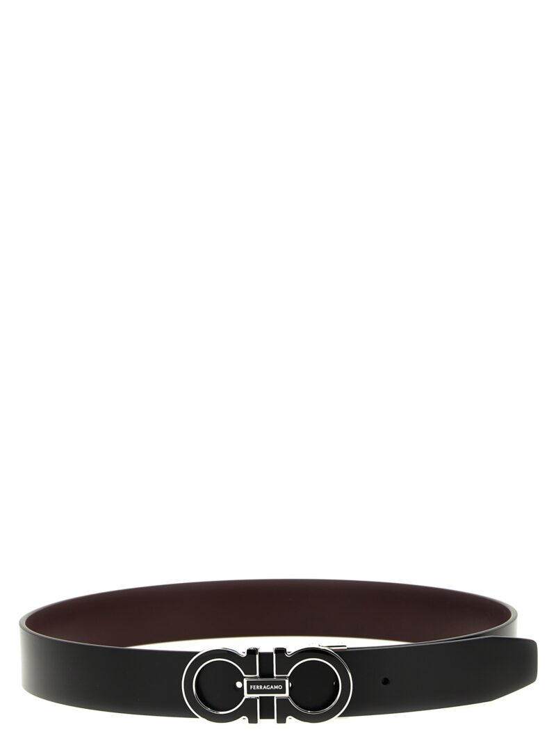 'Gancini' reversible belt FERRAGAMO Multicolor