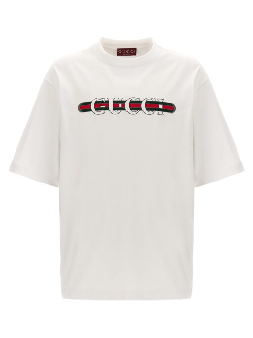 Logo print T-shirt GUCCI White