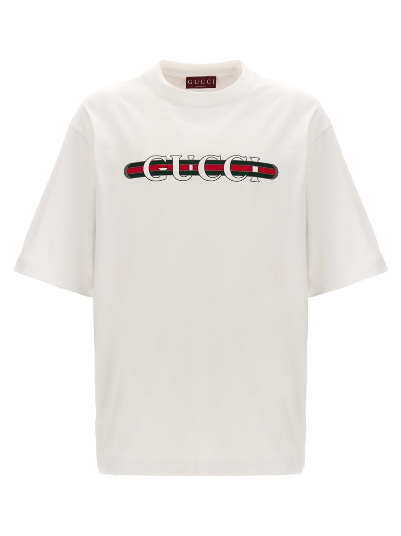 Logo print T-shirt GUCCI White