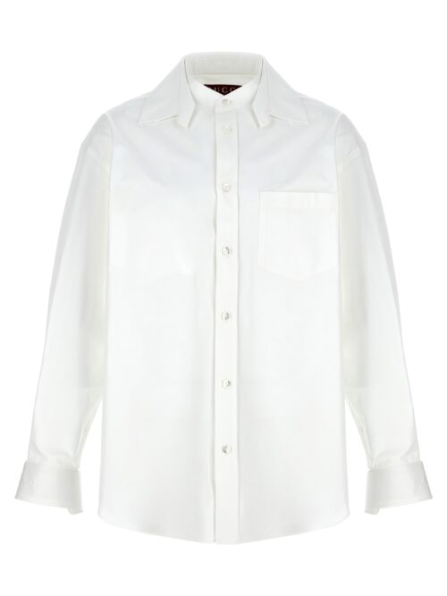 Double collar shirt GUCCI White