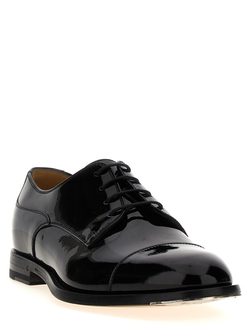 Patent leather lace-up shoes 791590BNC001000 GUCCI Black