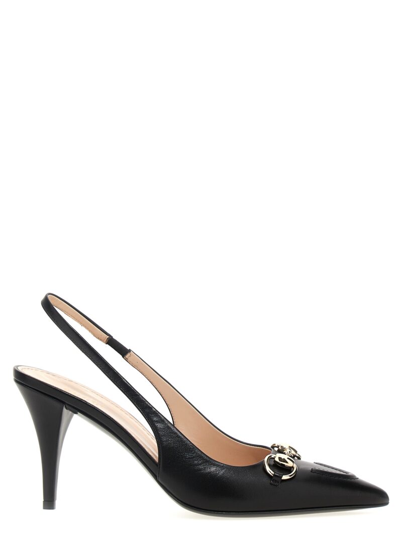 'Morsetto' slingback GUCCI Black