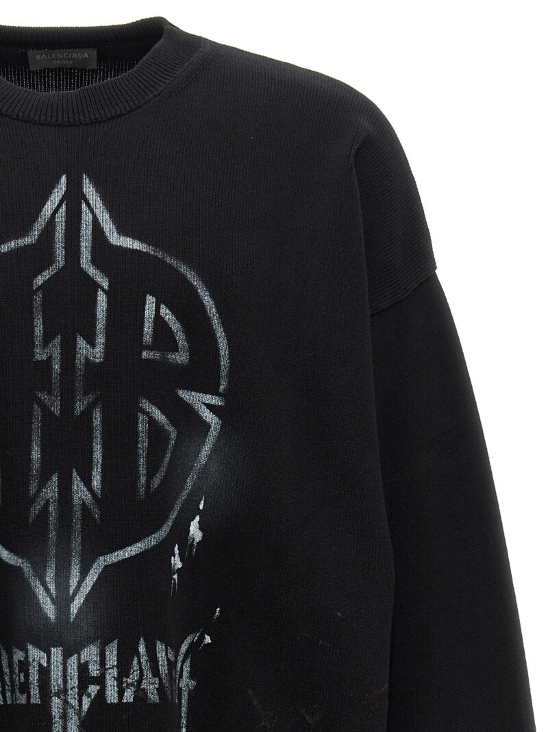 Logo sweater Man BALENCIAGA White/Black