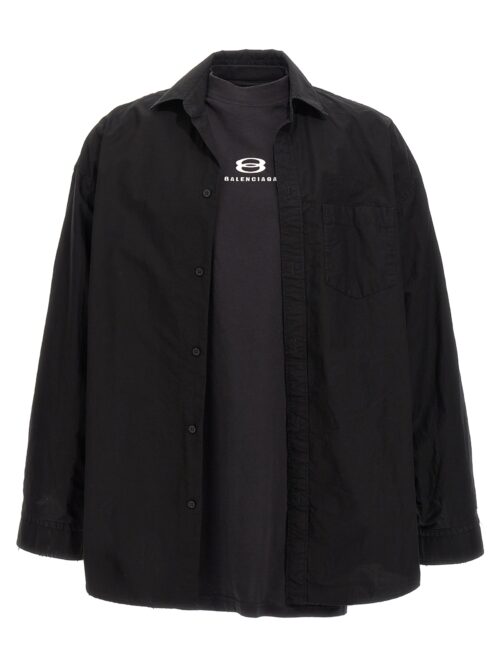 'Layered Unity Sports Icon' shirt BALENCIAGA Black