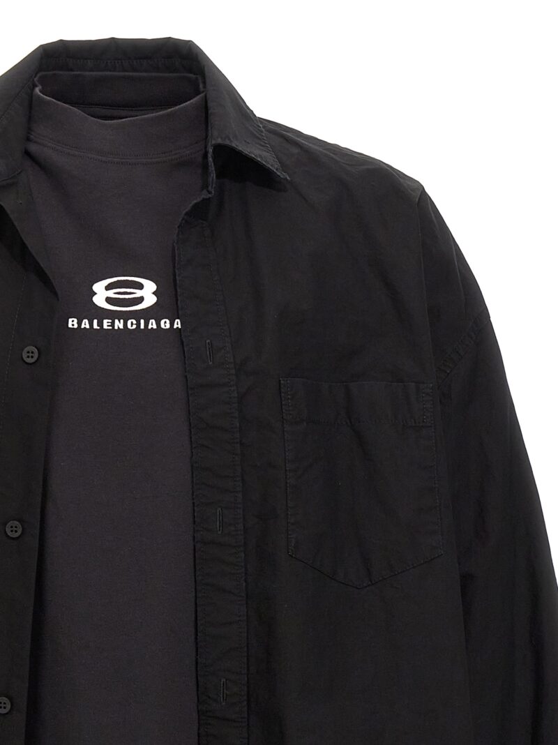 'Layered Unity Sports Icon' shirt Man BALENCIAGA Black