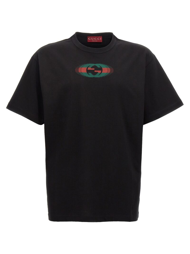 Logo print T-shirt GUCCI Black